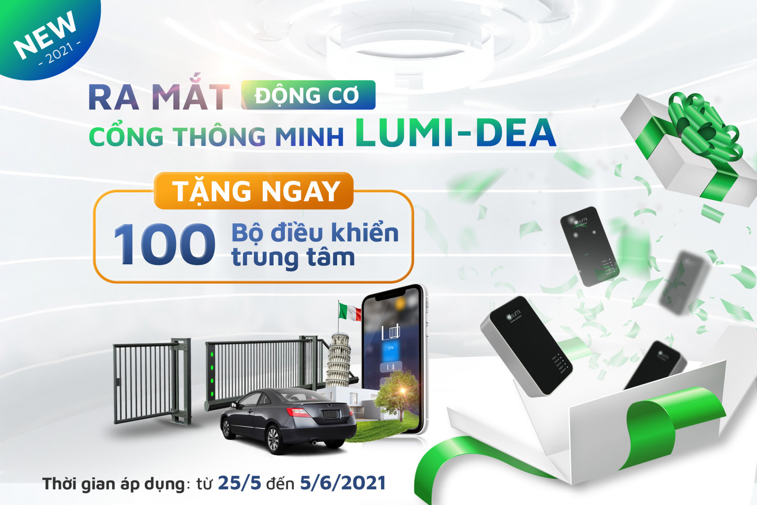 Quà tặng đặc biệt nhân dịp ra mắt Động cơ Cổng thông minh LUMI – DEA