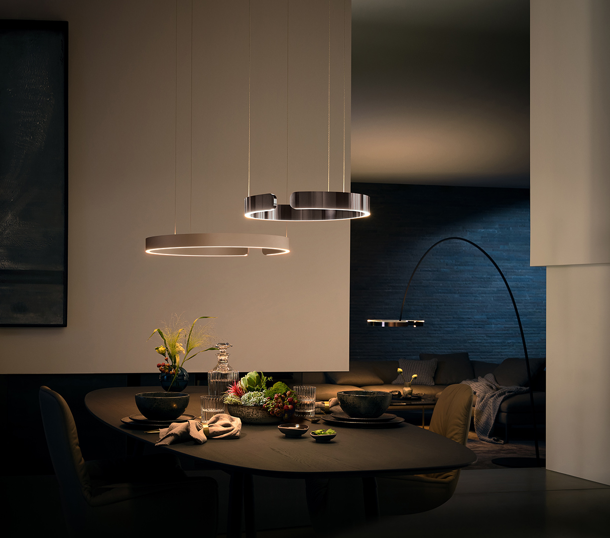 Thiết kế đèn hiện đại cho nội thất sang trọng.