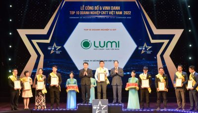 Lumi Việt Nam – Thương hiệu smarthome Việt Nam duy nhất nhận giải thưởng TOP 10 Doanh nghiệp A-IoT Việt Nam 2022