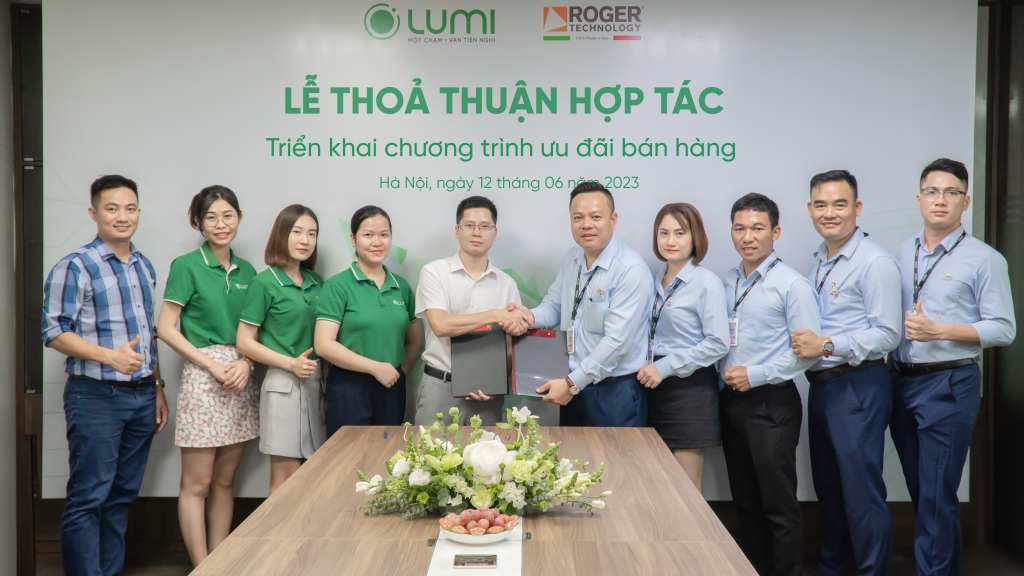 Đại diện Lumi Việt Nam và Roger Việt Nam thoả thuận hợp tác và thống nhất triển khai chương trình ưu đãi bán hàng