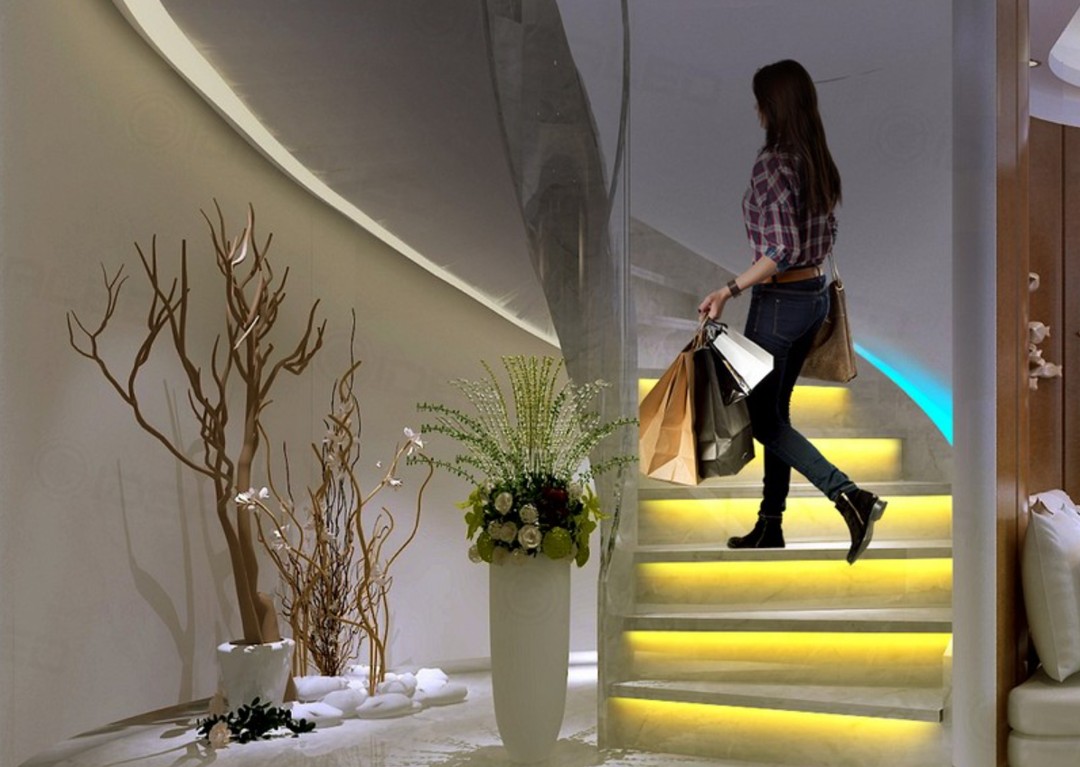 Đèn LED cảm biến cầu thang tự động sáng khi có chuyển động
