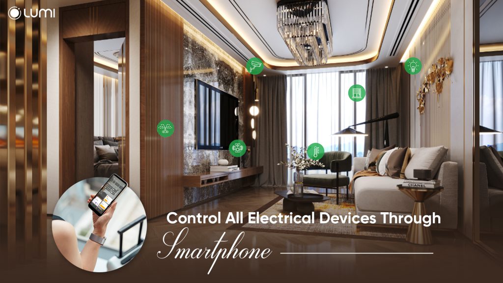 Control all electrical devices via a smartphone from anywhere