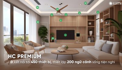 HC Premium – Bộ điều khiển trung tâm kết nối tới 450 thiết bị, thiết lập  200 ngữ cảnh sống tiện nghi