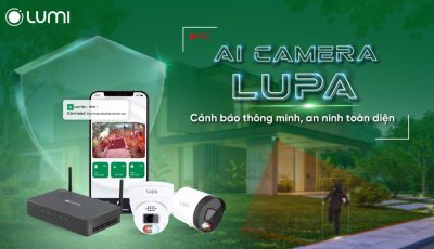 Camera chống trộm báo qua điện thoại AI Lupa Turret