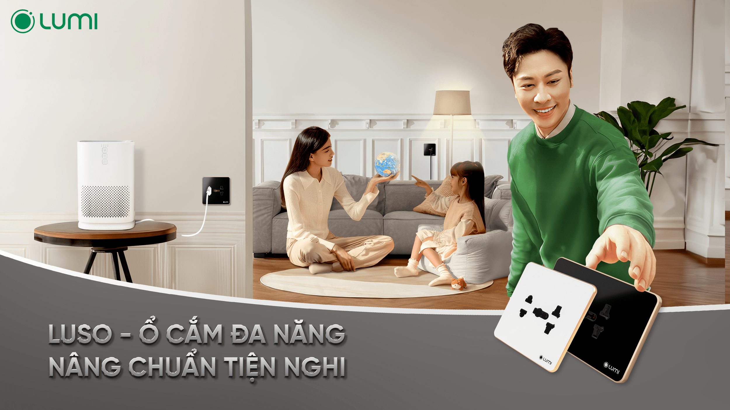 Lumi ra mắt ổ cắm Luso hoàn toàn mới – Tương thích đa dạng phích cắm