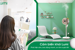 Cảm biến khói thông minh Lumi: Phát hiện sớm – Báo động nhanh – An tâm tuyệt đối