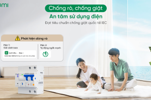 Chống dòng rò, an tâm sử dụng điện với Aptomat thông minh chống giật của Lumi