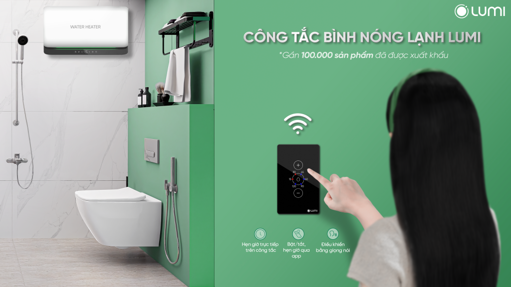 Công tắc bình nóng lạnh Lumi