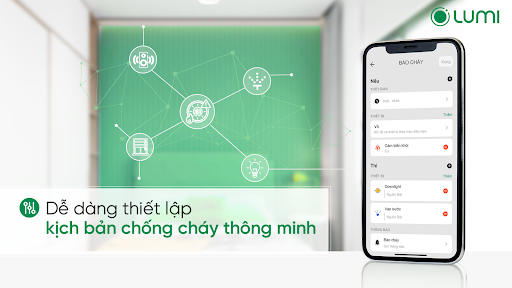 Nâng cao an toàn với tính năng thiết lập kịch bản thông minh trên app Lumi Life+