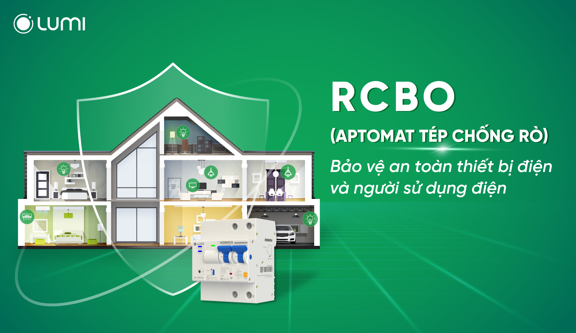 RCBO (Aptomat chống rò) – Thiết bị quan trọng bảo vệ an toàn hệ thống điện gia đình