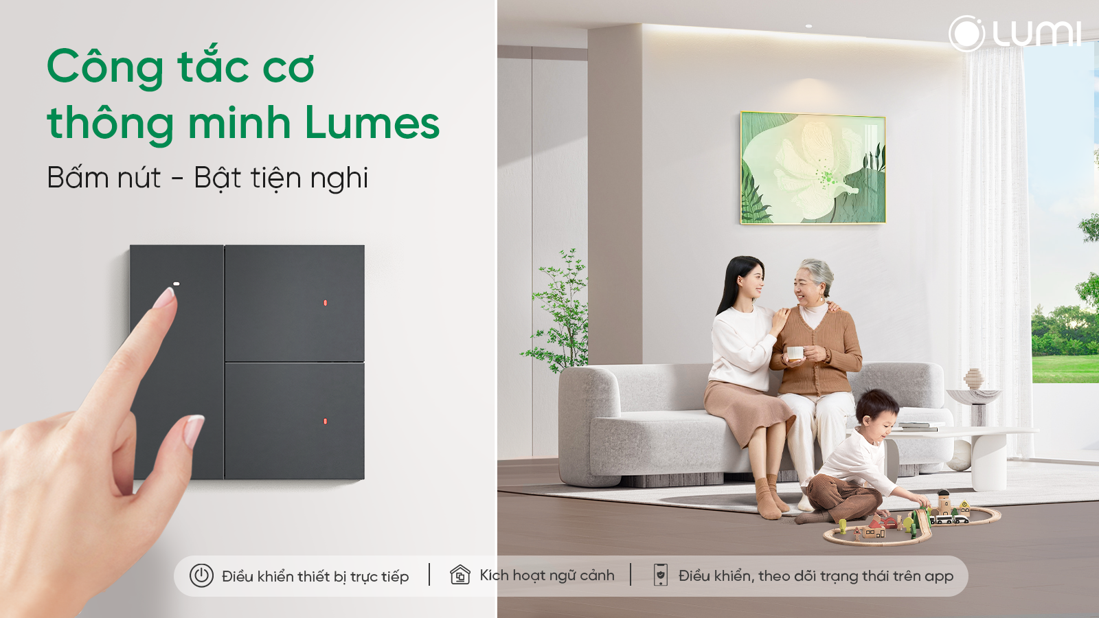Lumi ra mắt công tắc cơ thông minh Lumes – Thêm lựa chọn cho trải nghiệm sống tiện nghi
