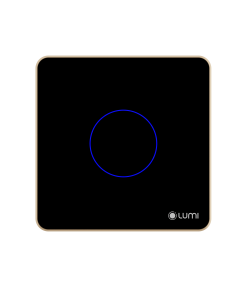 Công tắc cổng thông minh Luto 1 nút đen