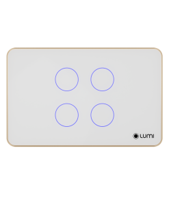 Công tắc thông minh Luto 4 nút trắng chữ nhật