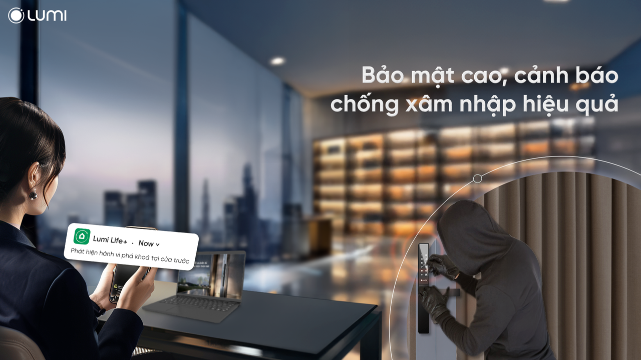 Khóa cửa Lumi được được đánh giá cao về tính bảo mật