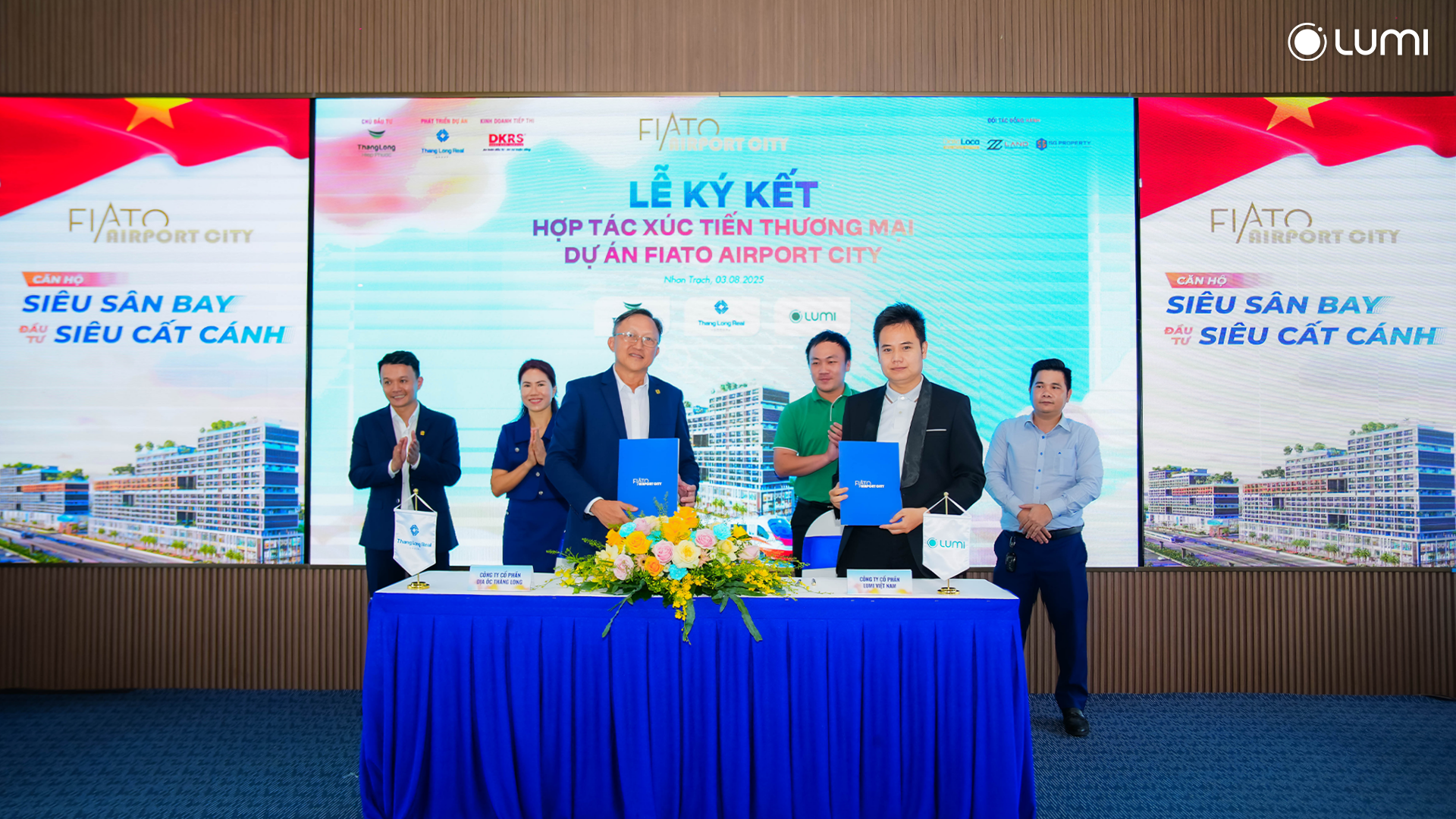 Lumi ký kết hợp tác thương mại với Thang Long Real Group tại dự án FIATO AIRPORT CITY