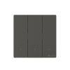 Công tắc cơ thông minh rèm đơn 3 nút Dark Grey