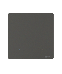 Công tắc cơ thông minh Lumes 2 nút Dark Grey