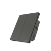 Công tắc cơ thông minh Lumes 2 nút Dark Grey góc nghiêng