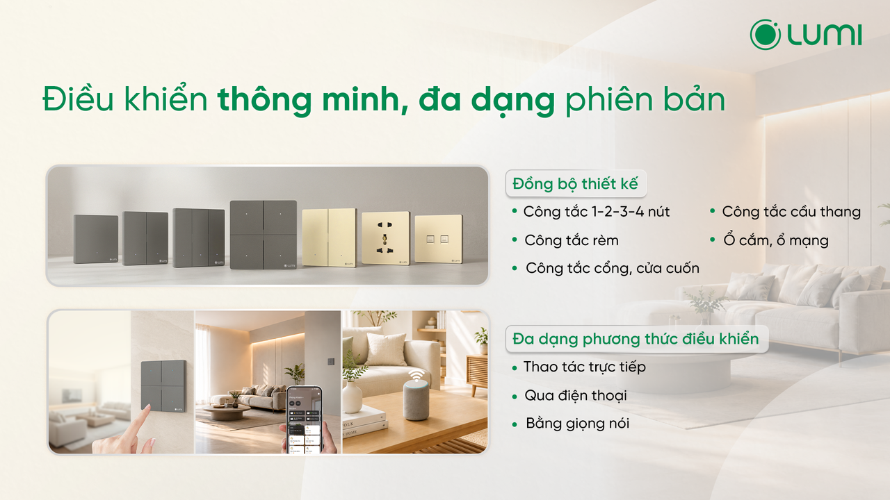 Điều khiển thông minh, đa dạng phiên bản