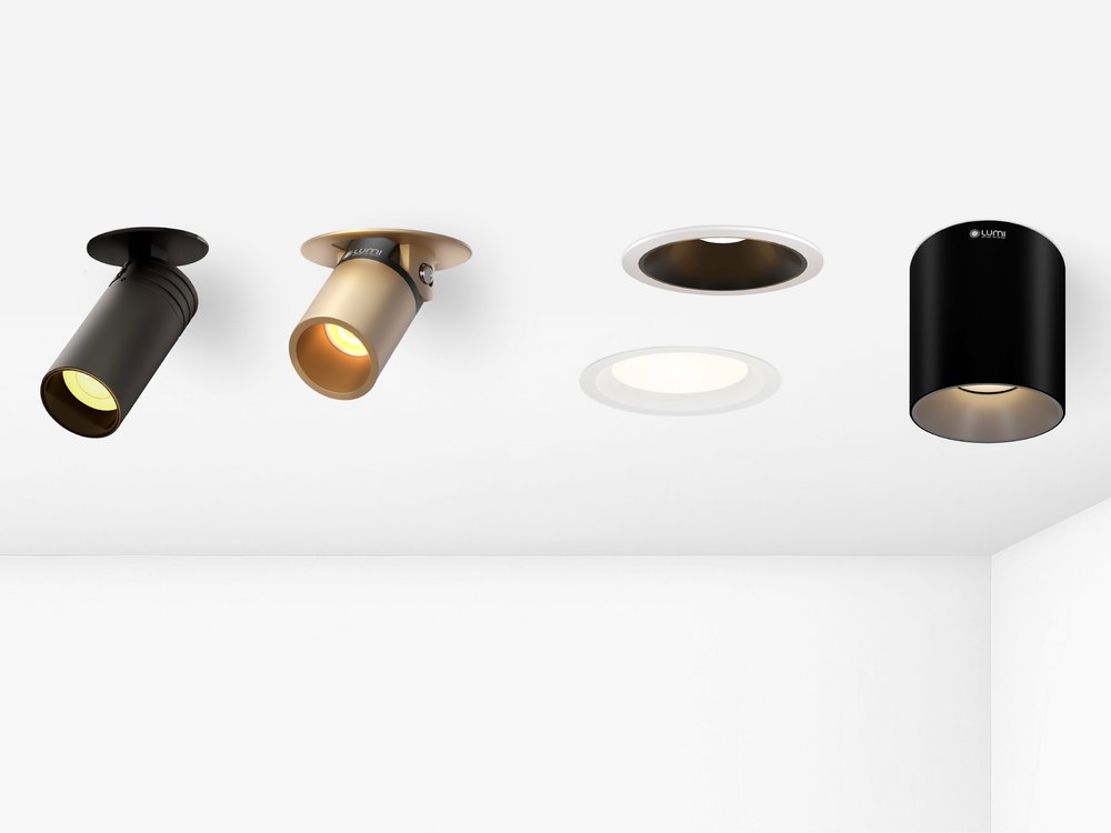 Các mẫu đèn spotlight âm trần và gắn nổi của Lumi